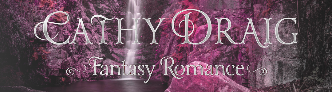 Website header: Cathy Draig, Fantasy Romance